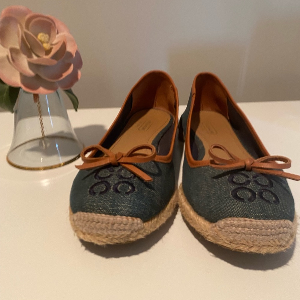 Coach denim blue espadrilles